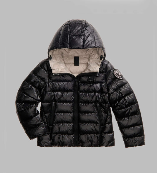 Piumino Blauer Caroll Junior Bambina e Ragazza | Giubbotto con Cappuccio e Logo Glitter