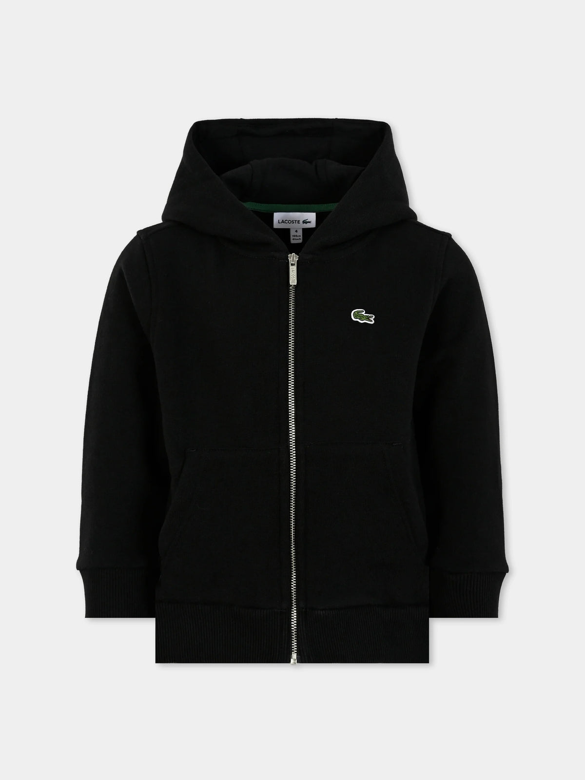 Felpa con zip Lacoste Nera