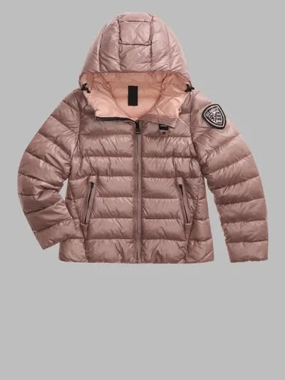 Piumino Blauer Caroll Junior Bambina e Ragazza | Giubbotto con Cappuccio e Logo Glitter
