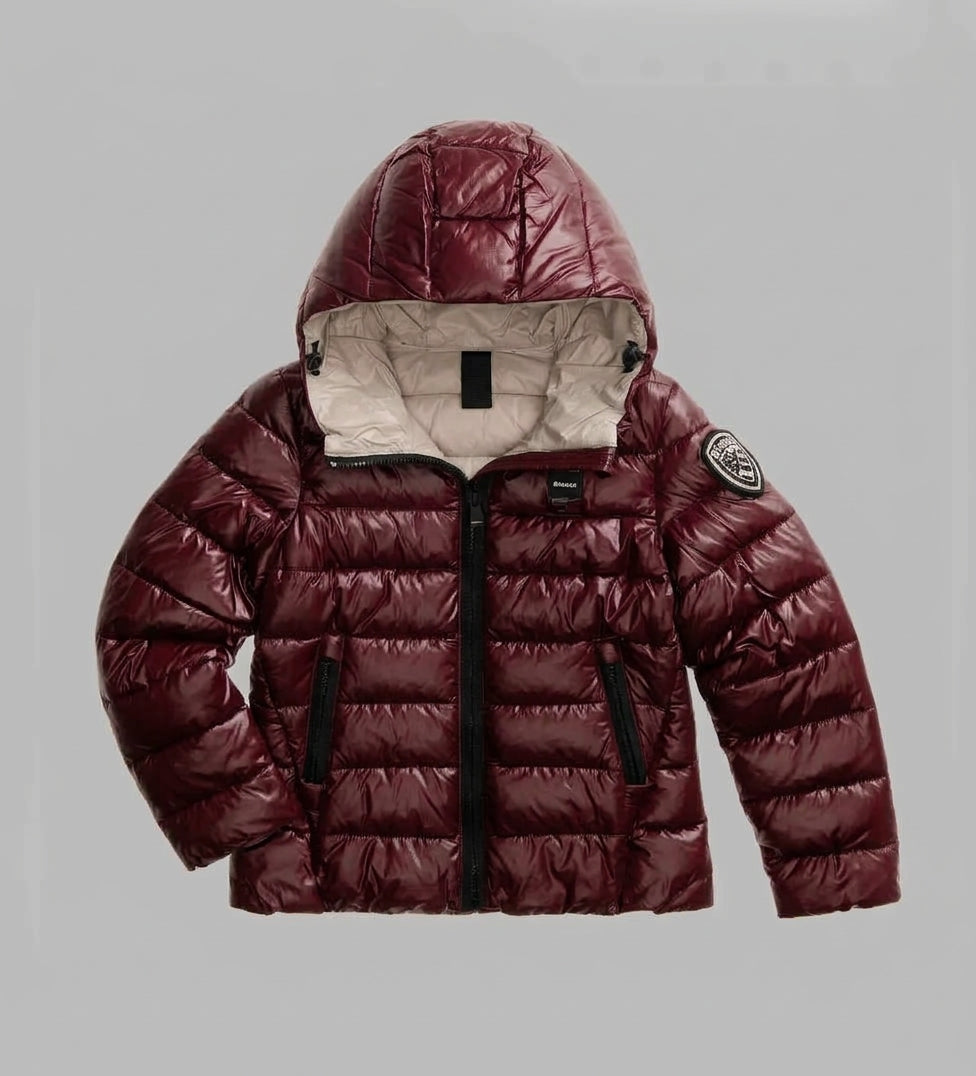 Piumino Blauer Caroll Junior Bambina e Ragazza | Giubbotto con Cappuccio e Logo Glitter