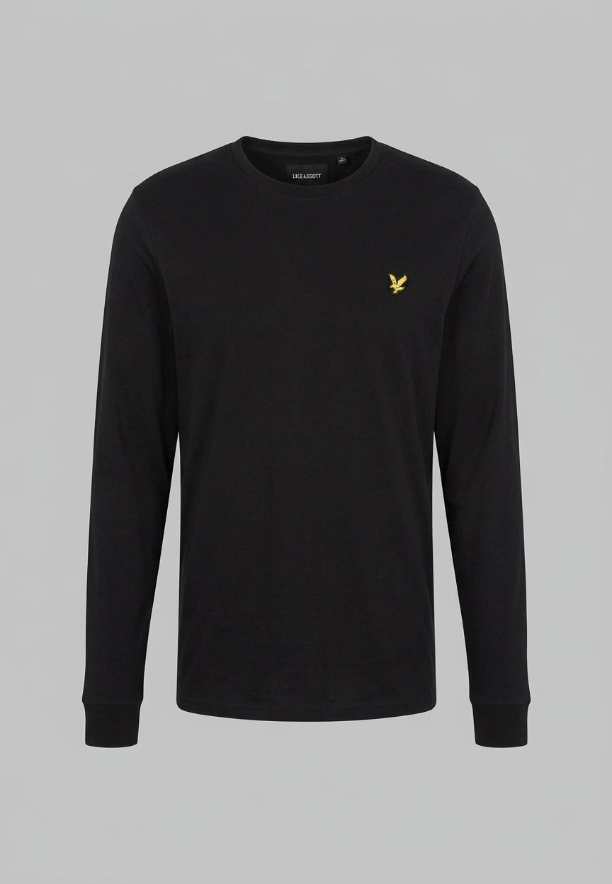T-shirt Maniche Lunghe Lyle & Scott Kids | Maglia con Logo Aquila Ricamato sul Petto