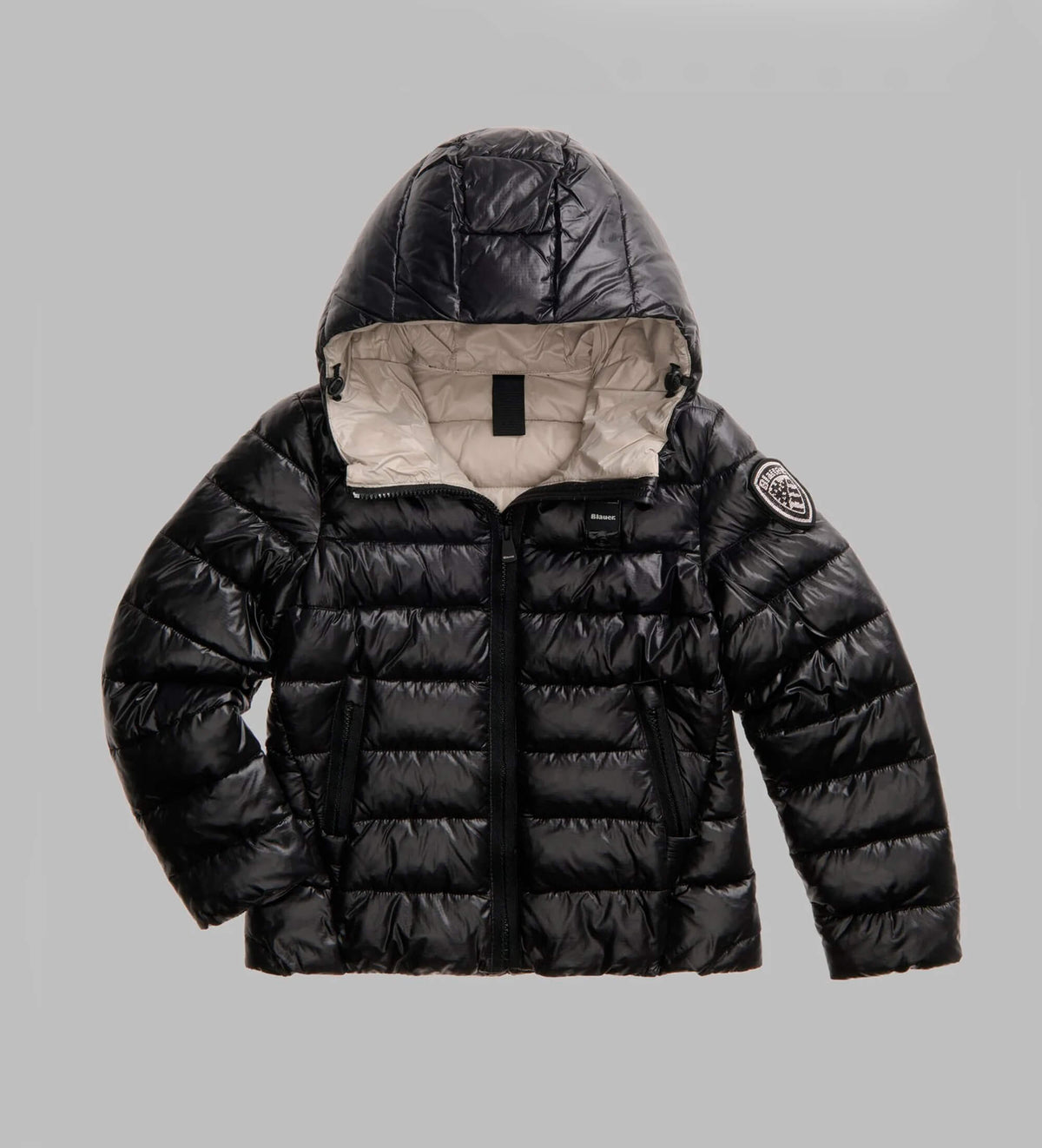 Piumino Blauer Caroll Junior Bambina e Ragazza | Giubbotto con Cappuccio e Logo Glitter