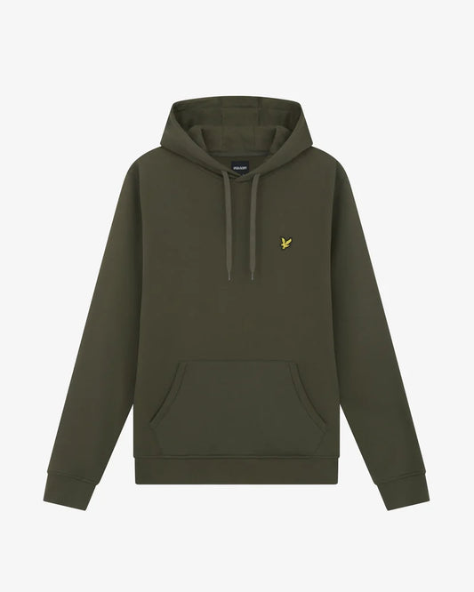 Felpa con Cappuccio Uomo Lyle & Scott | Pullover in Cotone con Logo Aquila Dorata sul Petto